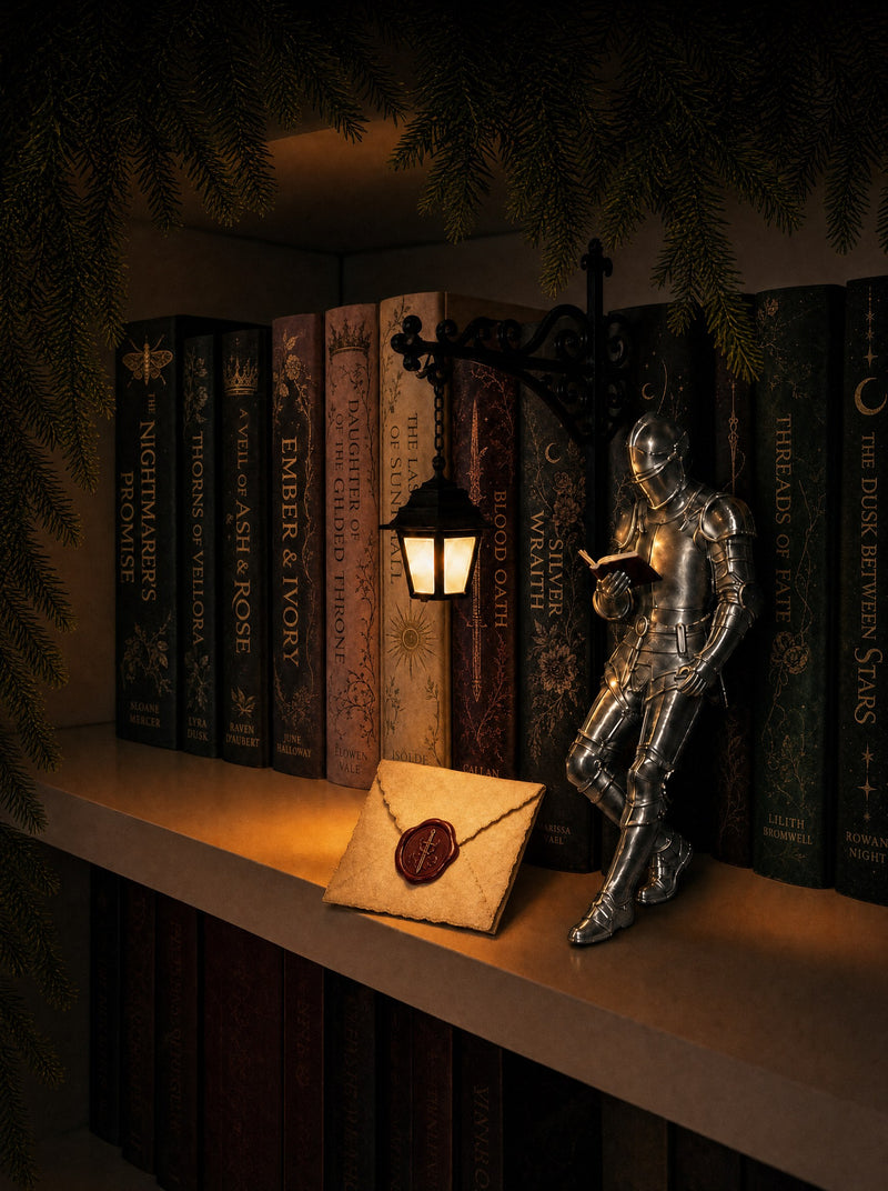 A knight standing guard beside a wax-sealed letter